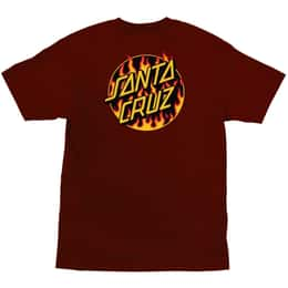 Santa Cruz Men's X Thrasher Flame Dot T Shirt