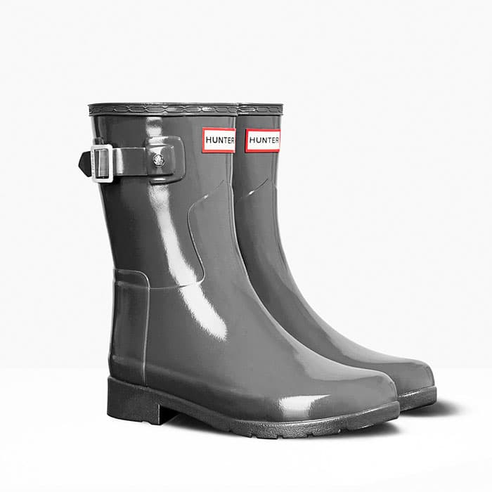 hunter original short gloss waterproof rain boot