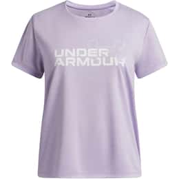 Under Armour Girls' UA Tech Twist Wordmark Logo Short Sleeve T-Shirt