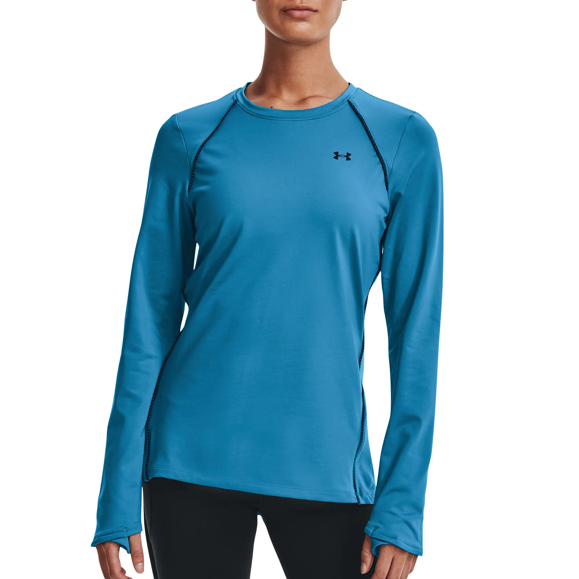 Under Armour Women's ColdGear Crew Long Sleeve Shirt -  00195251981120