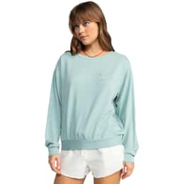 ROXY APPAREL Women's Surfing By Moonlight Crew Neck Sweatshirt