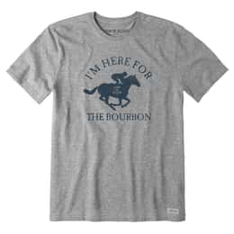 Life Is Good Men's Horse Bourbon T Shirt