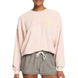 ROXY Women's Better Not Wait Toweling Sweatshirt