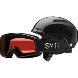 Smith Kids' Glide Snow Helmet and Gambler Ski Google Combo
