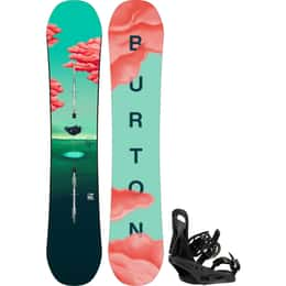 Burton Women's Yeasayer Flying V Snowboard + Citizen Re:Flex Bindings Package '25