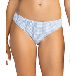 ROXY Women's Gingham Hipster Bikini Bottoms