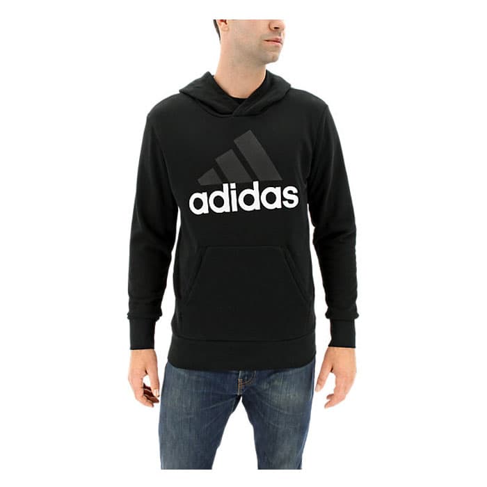 adidas essentials linear pullover hoodie