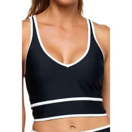 Next By Athena Women's On The Run Kinetic V Neck Crop Top