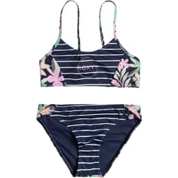 ROXY Girls' Ilacabo Active Bralette Swimwear Set
