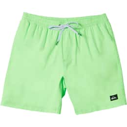 Quiksilver Men's Everyday Solid Volley 15 Inch Elastic Waist Shorts