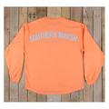 Southern Marsh Women's Rebecca Long Sleeve Jersey Top - 100% Cotton Pocket Tee, Garment Washed, Timeless Casual Shirt