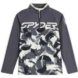 Spyder Boys' Camo Half Zip T-Neck