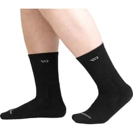 Wide Open Men's Solid Cushioned Wide Socks