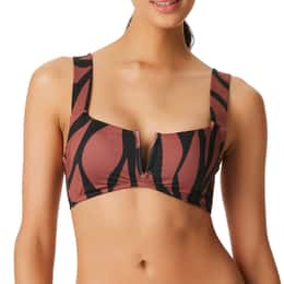 Sanctuary Women's Abstract Animal Bikini Top