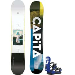 CAPiTA Men's D.O.A Snowboard + Union Men's Strata Snowboard Bindings Package '24