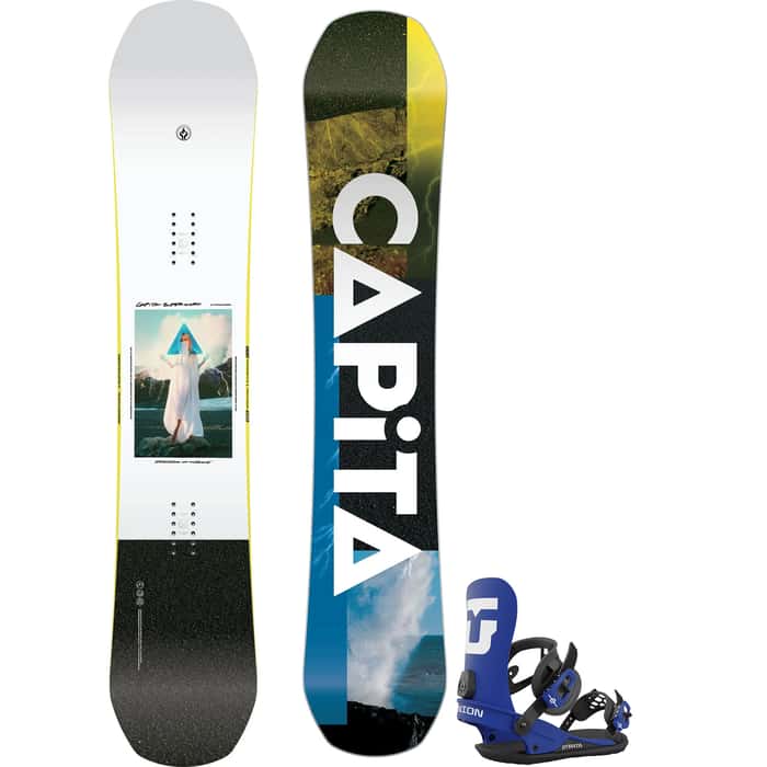 CAPiTA Men's D.O.A Snowboard + Union Men's Strata Snowboard