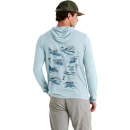 Free Fly Men's Trout Bum Bamboo Lightweight Graphic Hoodie