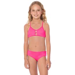 Maaji Girls' Hot Fuchsia Wailea Bikini Set