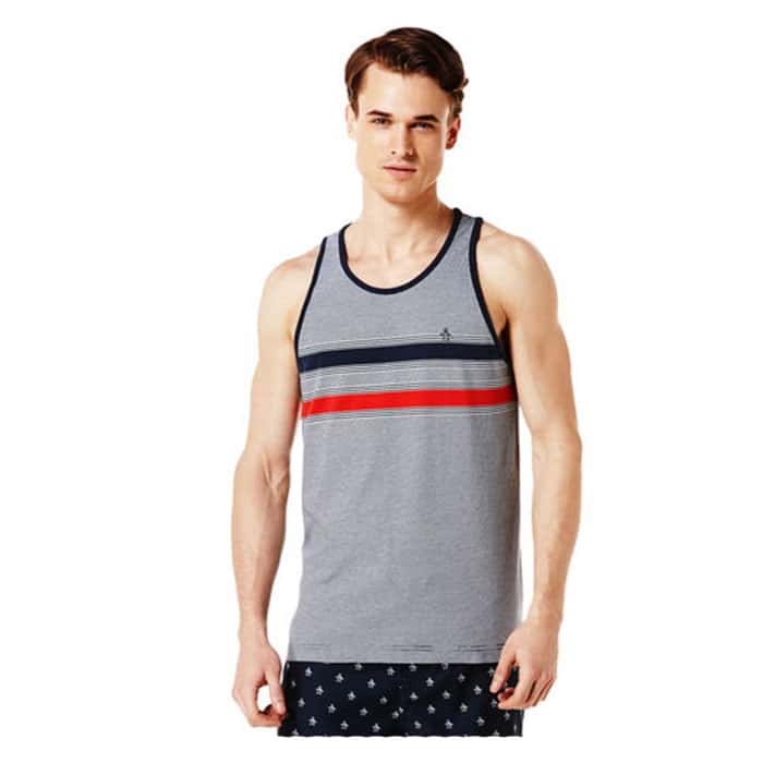 Original Penguin Men's Stripe Tank Top