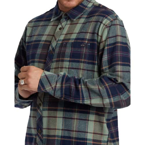 Billabong Men's Coastline Long Sleeve Flannel Shirt alt image view 9