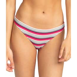 ROXY Women's Paraiso Patriotic Stripe Bikini Bottoms