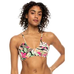 ROXY Women's Printed Beach Classics Fashion Bra Bikini Top