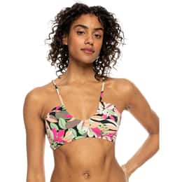 ROXY Women's Printed Beach Classics Fashion Bra Bikini Top