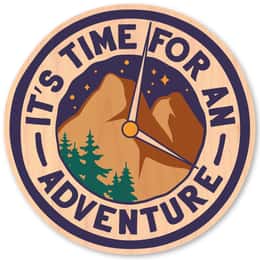 Dust City Wood Sticker It's Time for an Adventure Wood Sticker