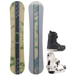 K2 Kids' Vandal Snowboard + YOU+H Snowboard Bindings + YOU+H Snowboard Boots Package '24