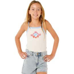 Rip Curl Girls' Sunshine Squad Rib Tank Top