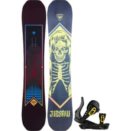 The Rossignol Men's Jibsaw Wide Snowboard + Rossignol Men's Cobra Snowboard Bindings '25