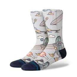 Stance Men's Poly Blend Feeling Pickled Casual Crew Socks