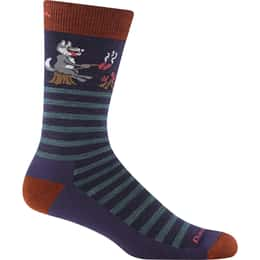 Darn Tough Vermont Men's Wild Life Crew Lightweight Casual Socks