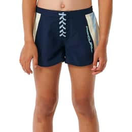 Rip Curl Girls' Block Party Hi Waist 3 Inch Boardshorts