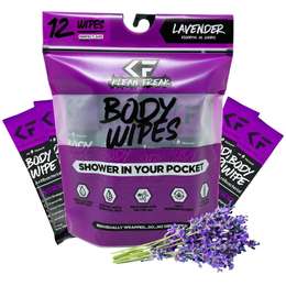 Klean Freak 12 Pack Body Wipes - Lavender