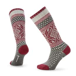 Smartwool Women's Everyday Popcorn Snowflake Pattern Full Cushion Crew Socks