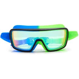 Bling2o Kids' Cyborg Cyan Prismatic Swim Goggles