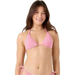 ROXY Women's Good Vibes Mitered Tiki Triangle Bikini Top