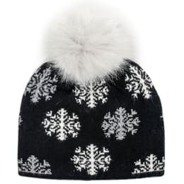 Mitchie's Matchings Women's Faux Pom Snowflake Hat