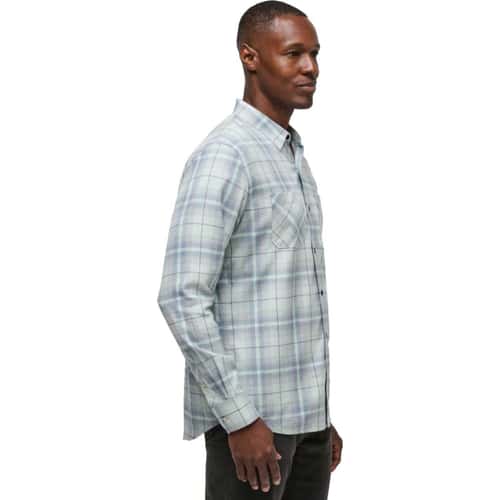 TravisMathew Men's Cloud Flannel Plaid Long Sleeve Button Up Shirt alt image view 1