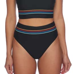 Next By Athena Women's Good Karma Rainbow Platform Bikini Bottoms