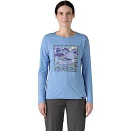 Patagonia Women's Capilene Cool Daily Lands Long Sleeve Graphic T Shirt