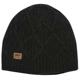 Coal Yukon Cable Knit Wool Brim Beanie