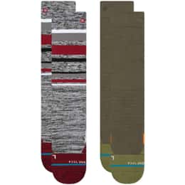 Stance Kids' Bobbin Performance Wool Snow OTC 2 Pack Socks