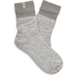 UGG Women's Rib Knit Slouchy Quarter Socks