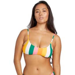 Volcom Women's Along Those Lines Crop Bikini Top