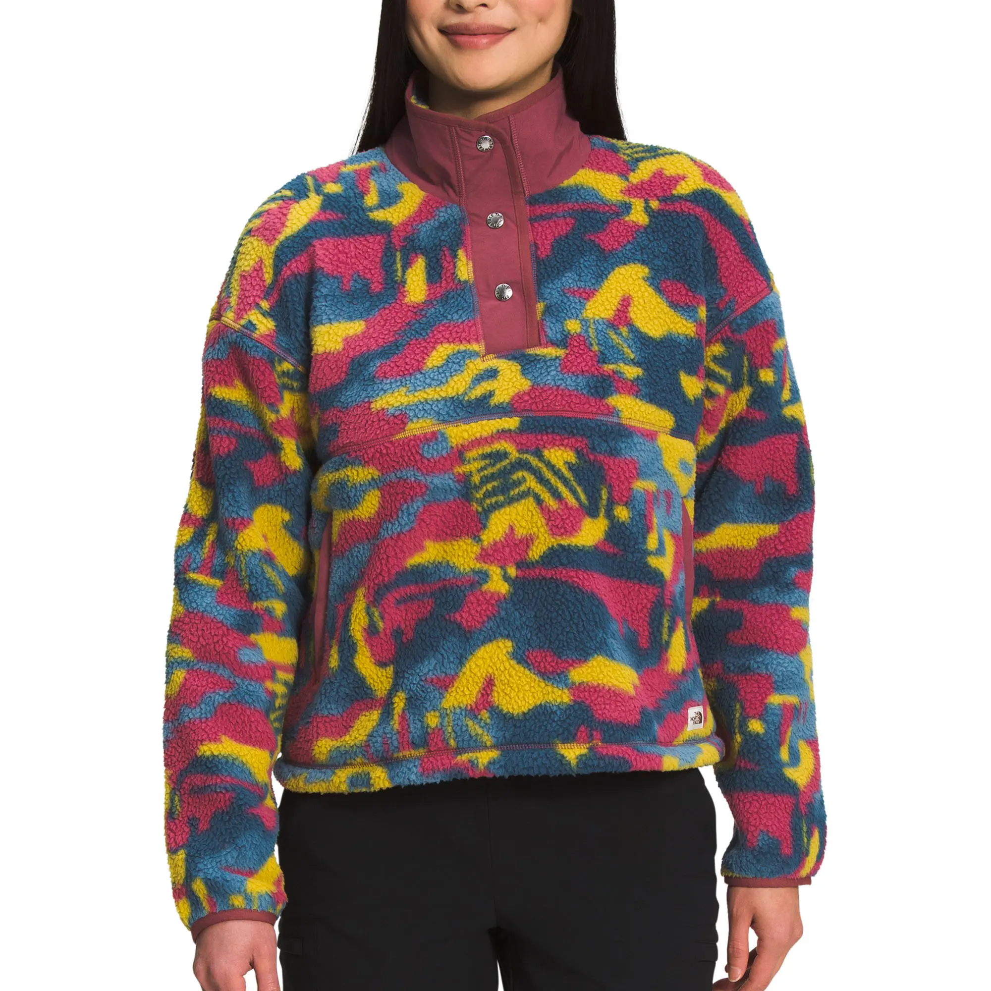 The North Face Women's Printed Cragmont Fleece 1/4 Snap Pullover -  00196246337847