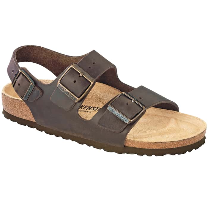 Birkenstock Men's Arizona Milano Oiled Leather Sandals