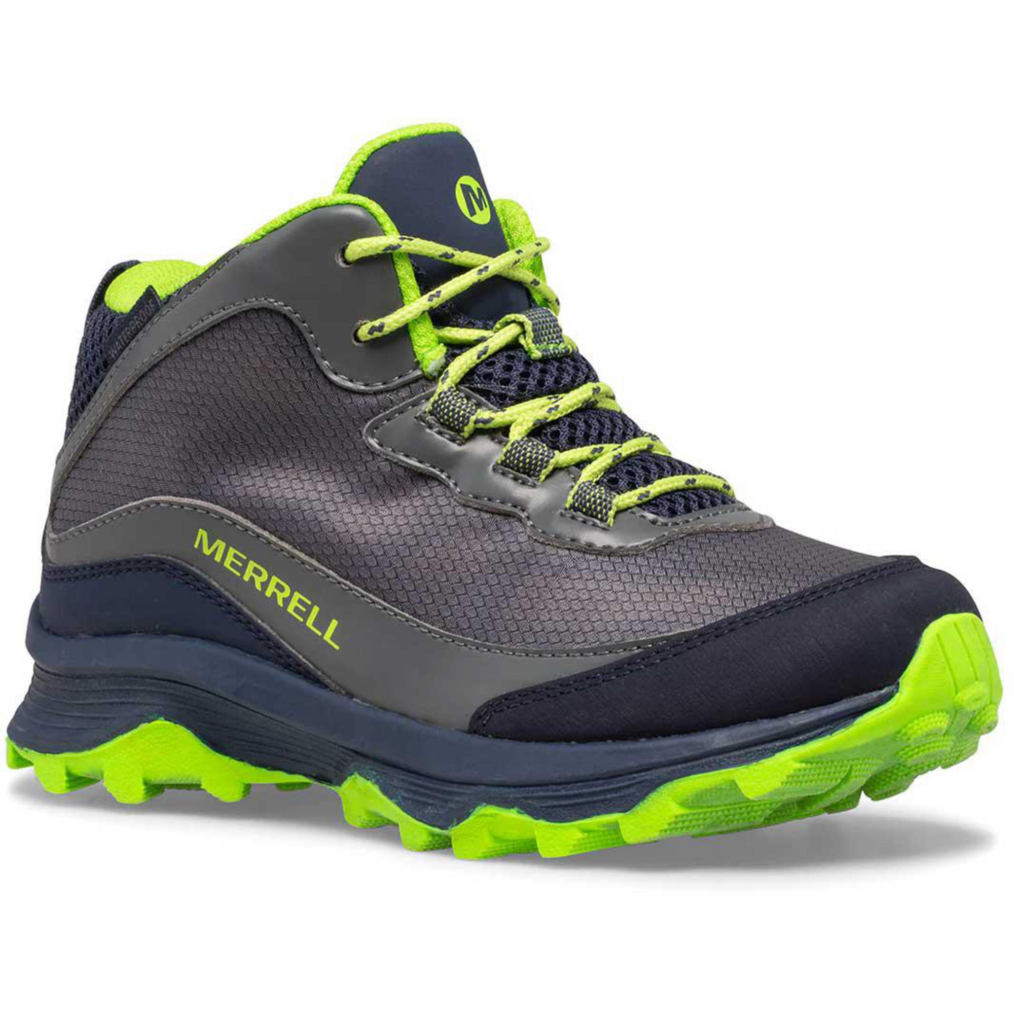 Merrell Girls' Moab Speed Mid Waterproof Hiking Boots -  00194917768136