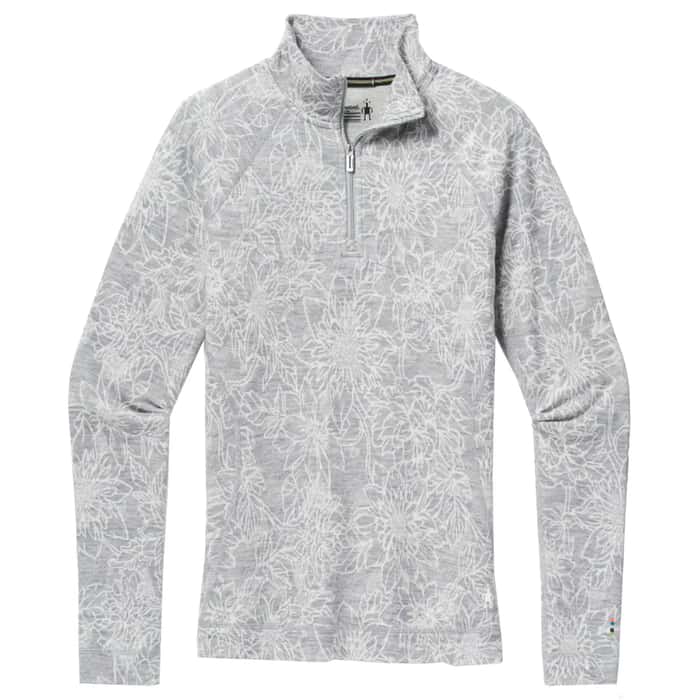 Smartwool Women's Classic Thermal Merino Pattern 1/4 Zip Base Layer Shirt